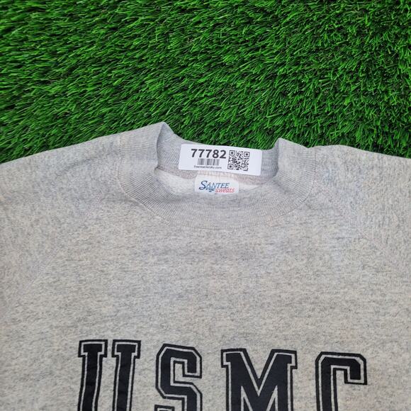 Vintage 80s USMC Sweatshirt Women XL 23x23 Boxy Marine-Coprs - Picture 14 of 15